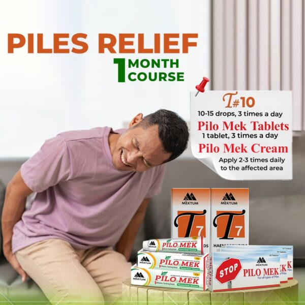 Piles relief 1 month course